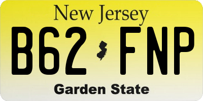 NJ license plate B62FNP
