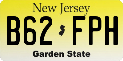 NJ license plate B62FPH