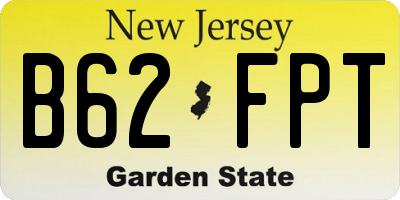 NJ license plate B62FPT