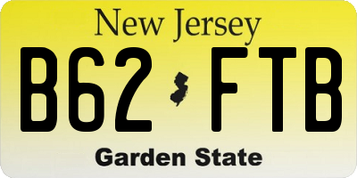 NJ license plate B62FTB