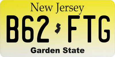 NJ license plate B62FTG