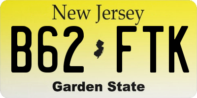 NJ license plate B62FTK