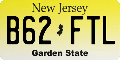 NJ license plate B62FTL