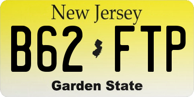 NJ license plate B62FTP