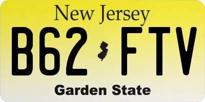 NJ license plate B62FTV
