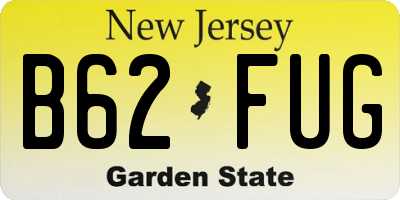 NJ license plate B62FUG