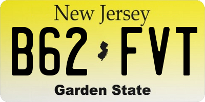 NJ license plate B62FVT