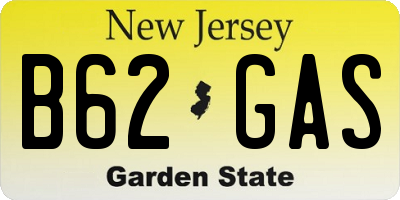 NJ license plate B62GAS