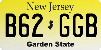 NJ license plate B62GGB