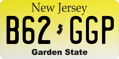 NJ license plate B62GGP