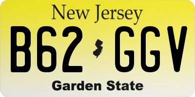 NJ license plate B62GGV
