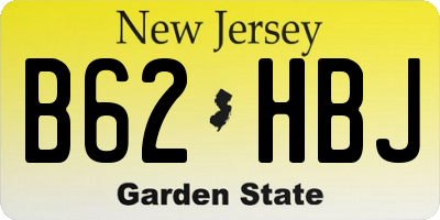 NJ license plate B62HBJ