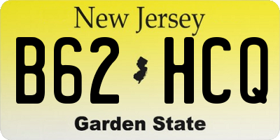 NJ license plate B62HCQ