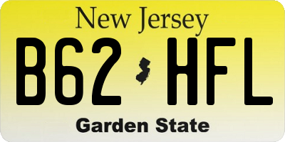 NJ license plate B62HFL