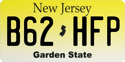 NJ license plate B62HFP