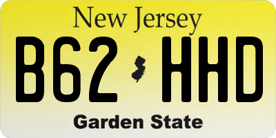 NJ license plate B62HHD