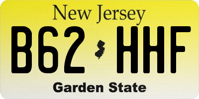 NJ license plate B62HHF