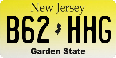 NJ license plate B62HHG