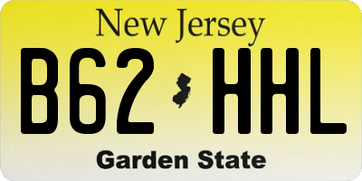 NJ license plate B62HHL