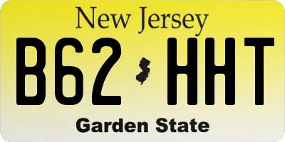 NJ license plate B62HHT