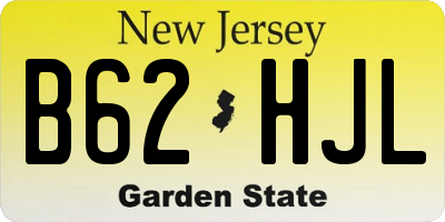NJ license plate B62HJL