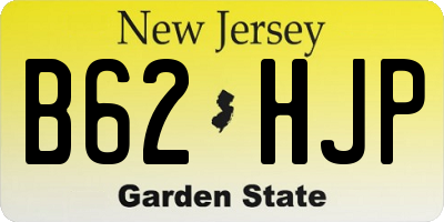 NJ license plate B62HJP
