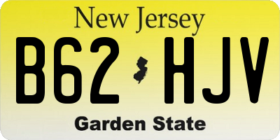 NJ license plate B62HJV