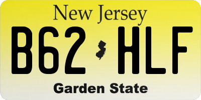 NJ license plate B62HLF