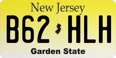 NJ license plate B62HLH