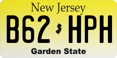 NJ license plate B62HPH