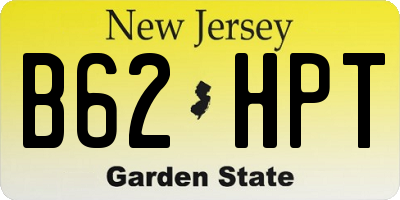 NJ license plate B62HPT