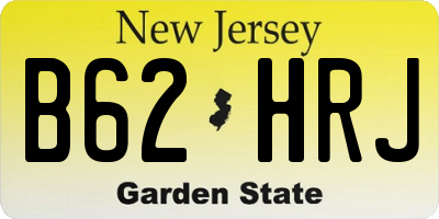 NJ license plate B62HRJ
