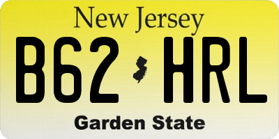 NJ license plate B62HRL