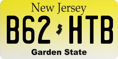 NJ license plate B62HTB