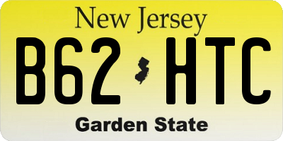 NJ license plate B62HTC
