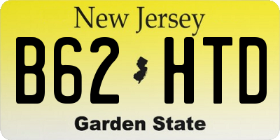 NJ license plate B62HTD
