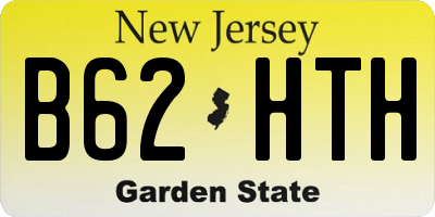 NJ license plate B62HTH