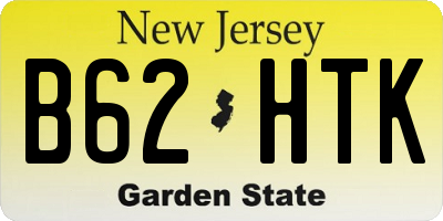 NJ license plate B62HTK