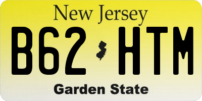 NJ license plate B62HTM