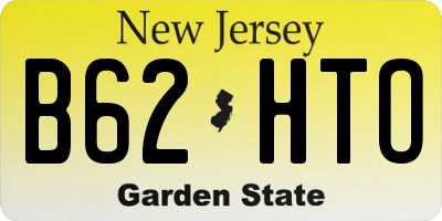 NJ license plate B62HTO
