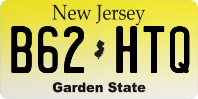 NJ license plate B62HTQ