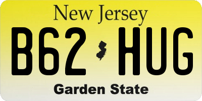 NJ license plate B62HUG
