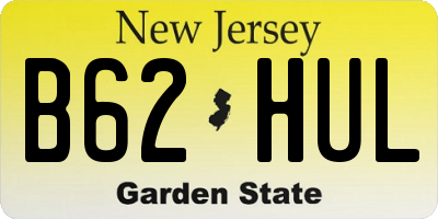 NJ license plate B62HUL