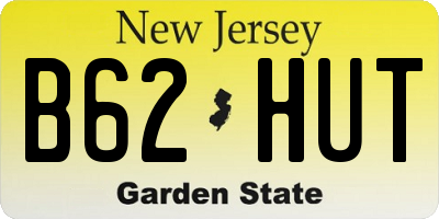 NJ license plate B62HUT