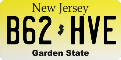 NJ license plate B62HVE