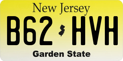 NJ license plate B62HVH