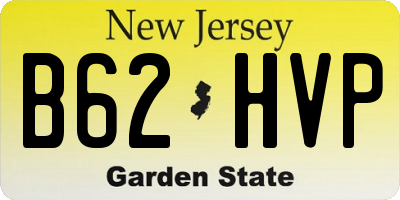 NJ license plate B62HVP