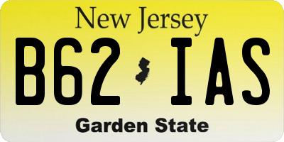 NJ license plate B62IAS