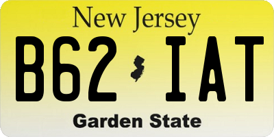 NJ license plate B62IAT
