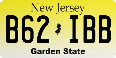 NJ license plate B62IBB